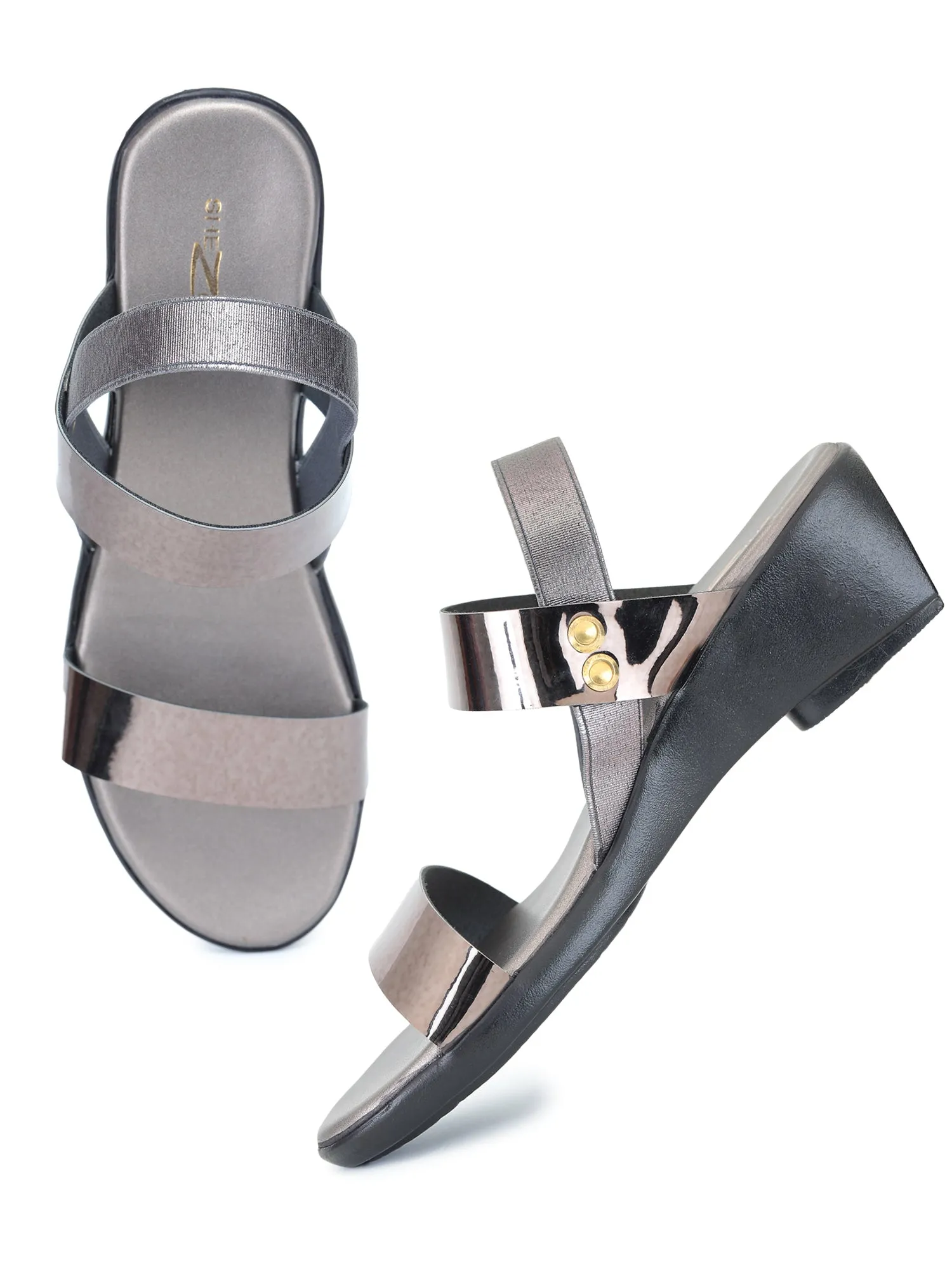 Shezone Women Grey Heels
