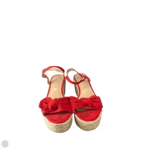 Shoes Heels Wedge By A New Day In Red, Size: 9
