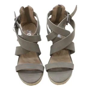 Shoes Heels Wedge By Brash In Beige, Size: 6