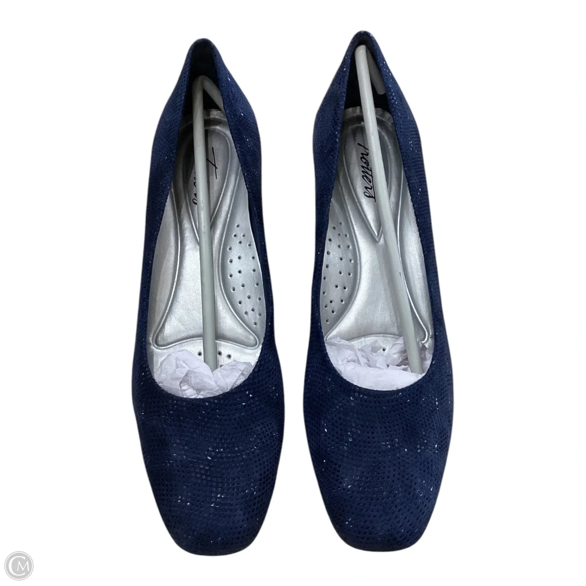 Shoes Heels Wedge By Clothes Mentor In Blue, Size: 10