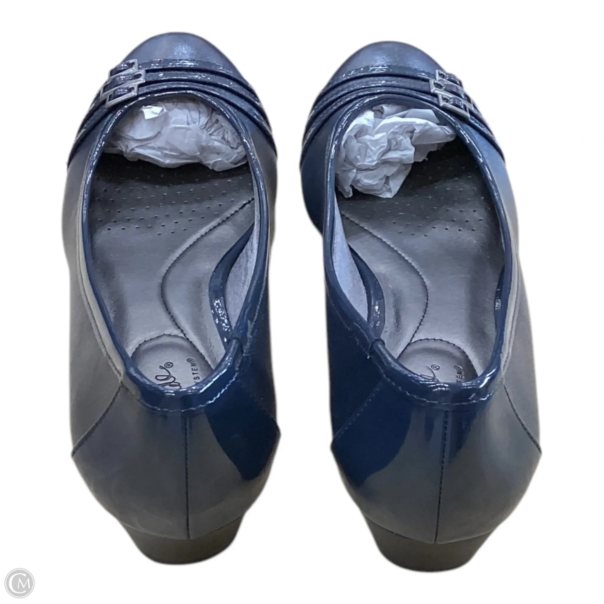 Shoes Heels Wedge By Life Stride In Navy, Size: 10