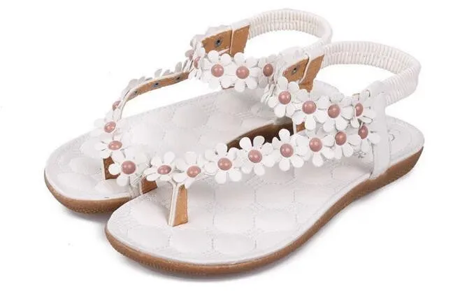 Shoes Soft Leather Shoes Woman Sandals Women Breathable Ladies Shoes Bohemia Women's Shoes Flower Women Sandals Flats 426