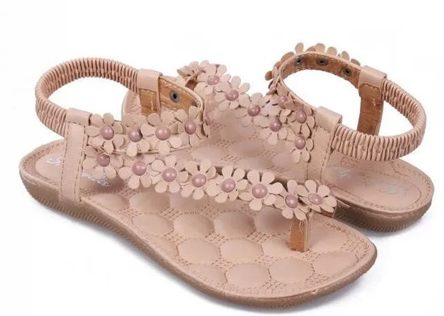 Shoes Soft Leather Shoes Woman Sandals Women Breathable Ladies Shoes Bohemia Women's Shoes Flower Women Sandals Flats 426