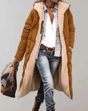 Silvia | Warm Winter Trench Coat with Fleece Lining