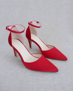 Simple Satin Evening Heels