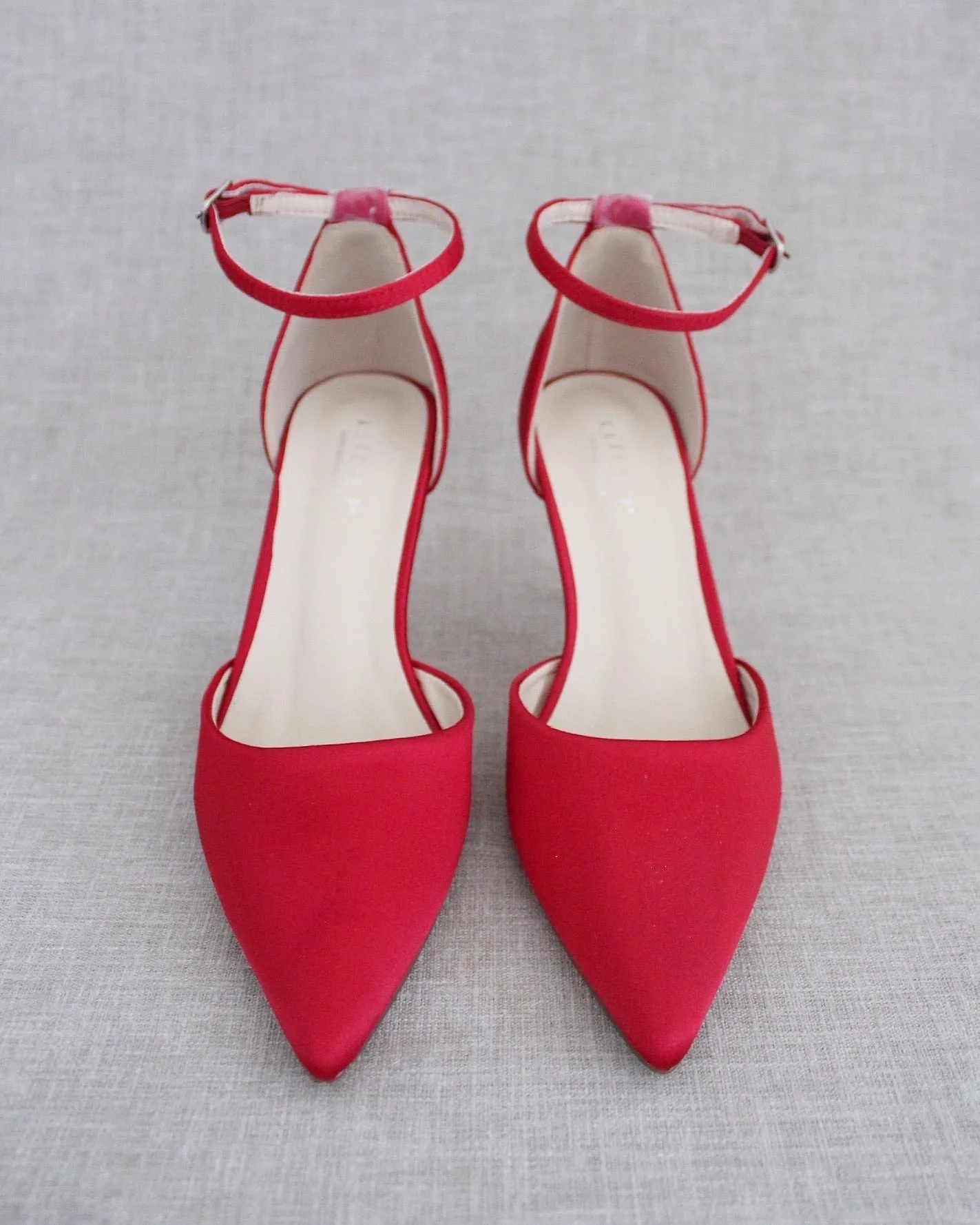 Simple Satin Evening Heels