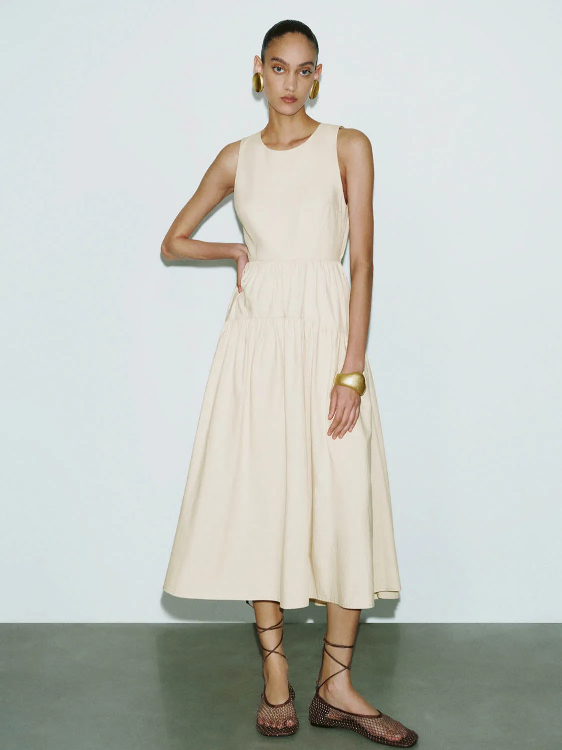 Sleeveless A-Line Dresses