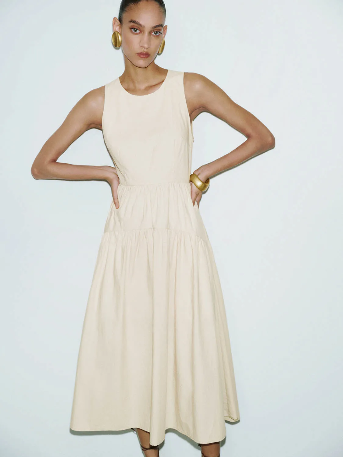 Sleeveless A-Line Dresses