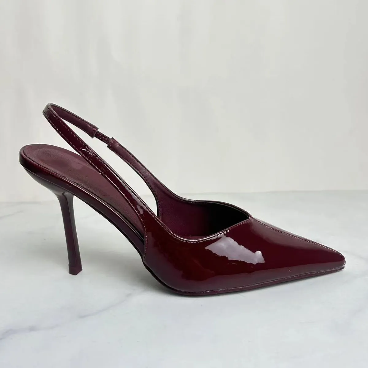 Slingback Point Toe Stiletto Pumps