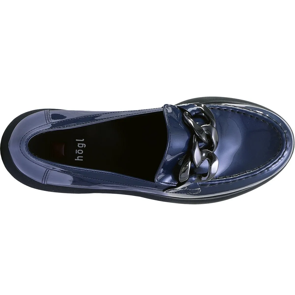 'Stacy' women's loafer - Patent blue