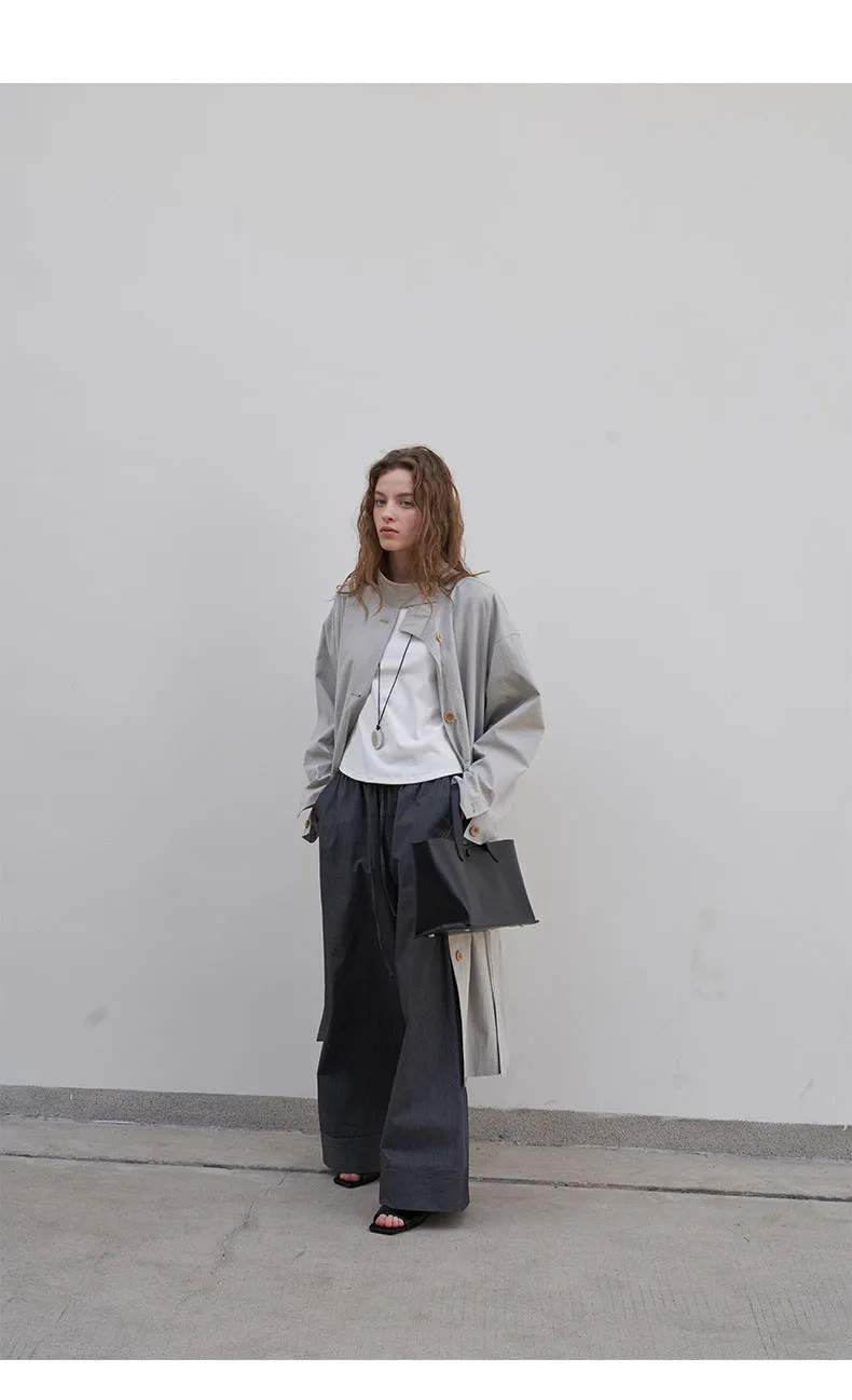 Stand collar trench