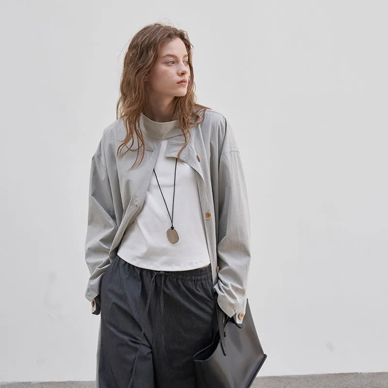 Stand collar trench