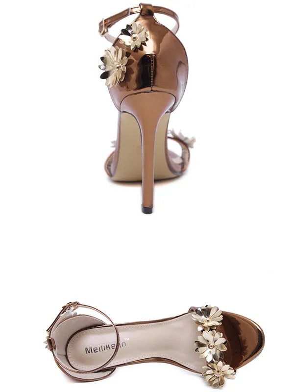 Stiletto High Heel Women's Sensational Style Word Buckle Buckle Women's Shoes