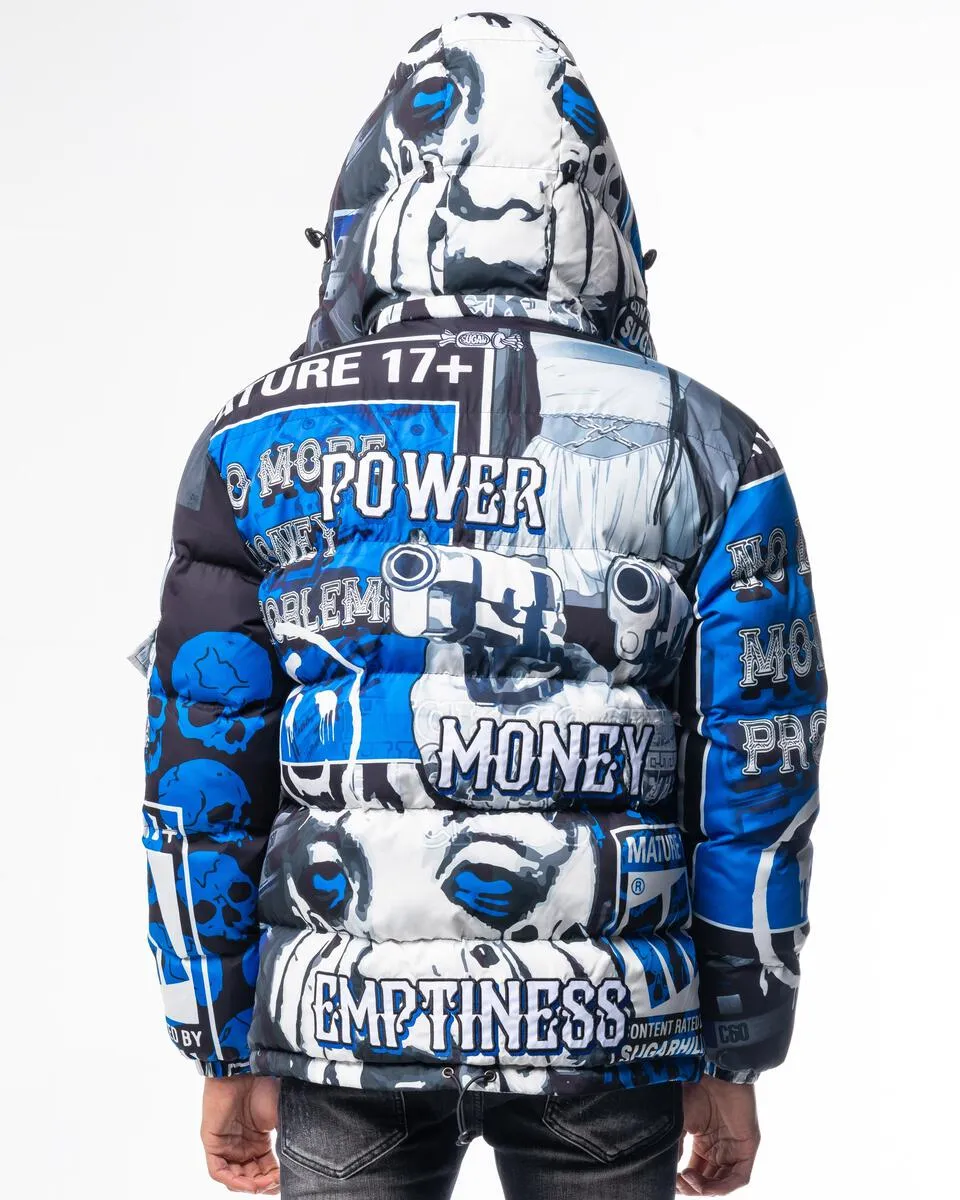 Sugarhill Blue Puffer Jacket