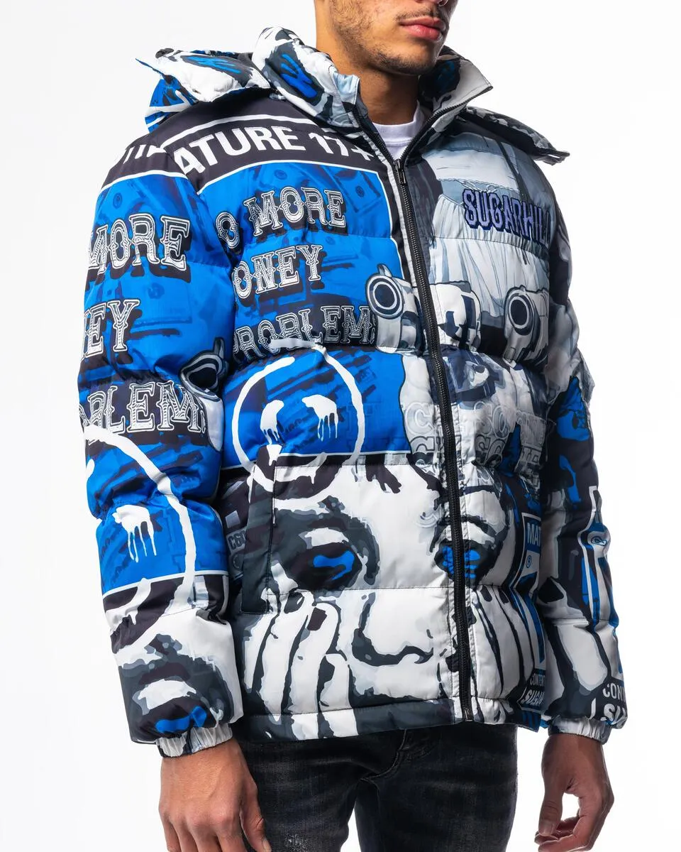 Sugarhill Blue Puffer Jacket