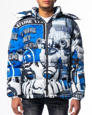 Sugarhill Blue Puffer Jacket