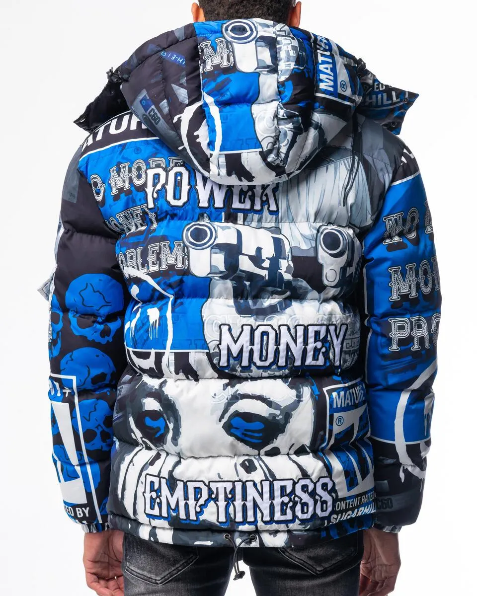 Sugarhill Blue Puffer Jacket