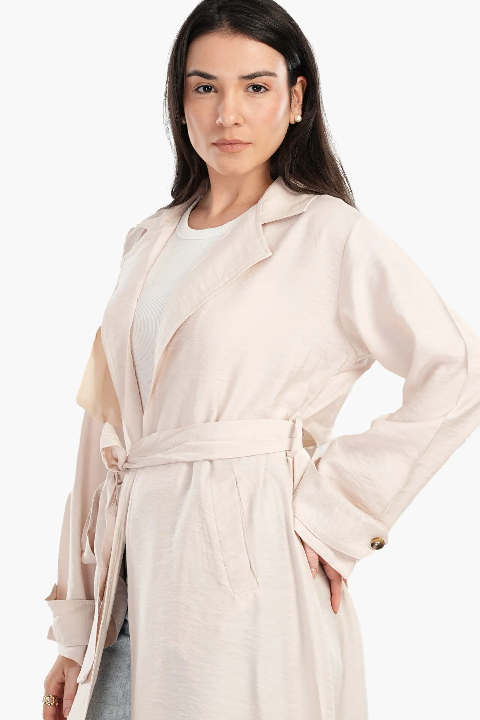 Summer Lightweight Trench Coat - Beige