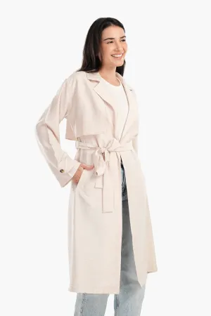 Summer Lightweight Trench Coat - Beige