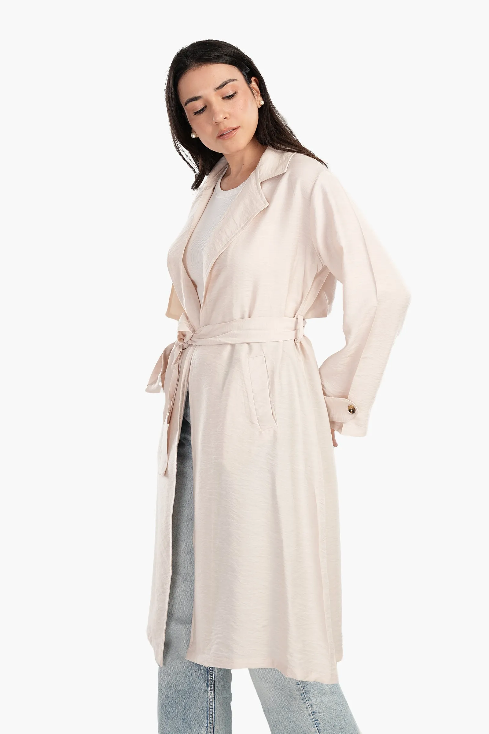 Summer Lightweight Trench Coat - Beige