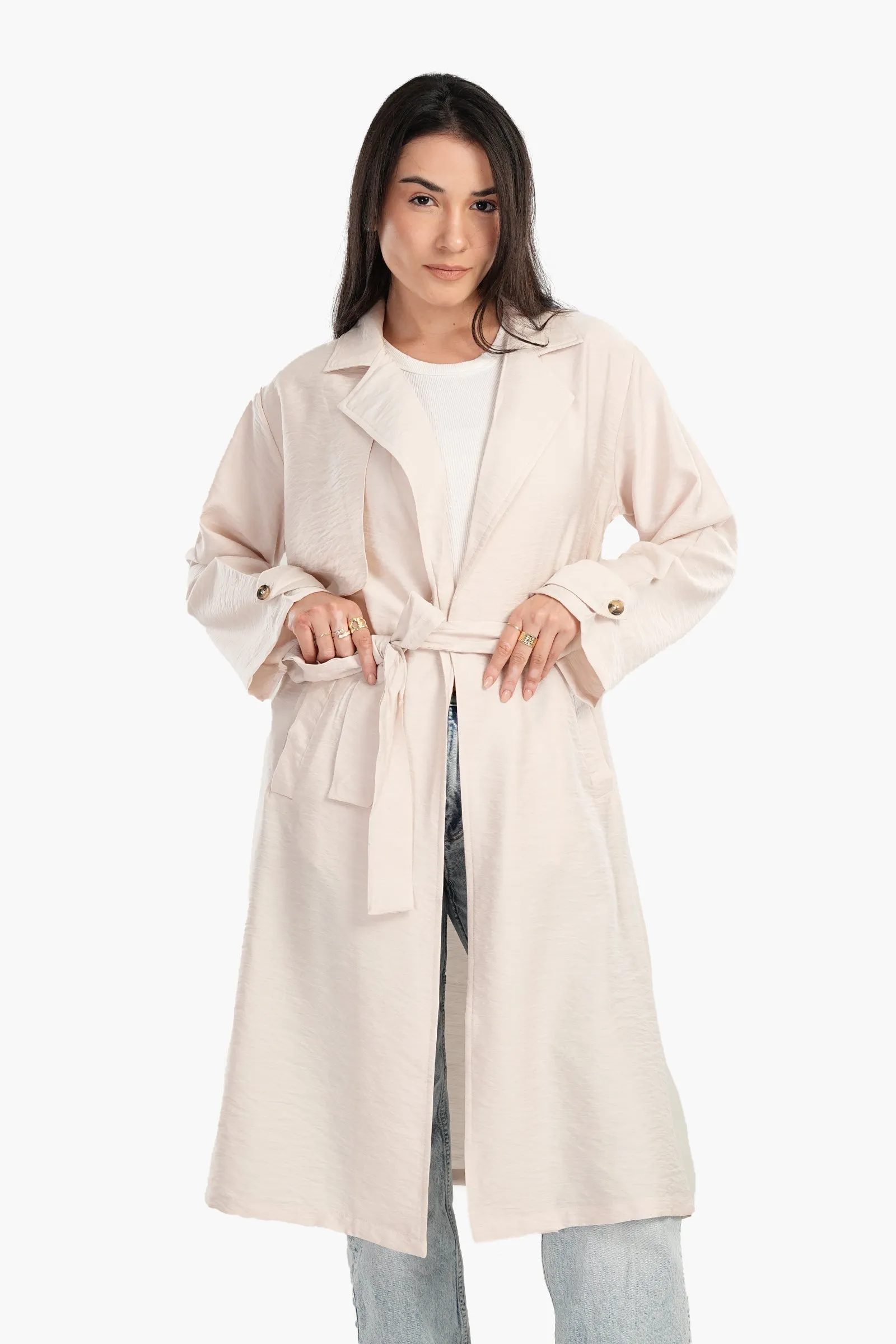 Summer Lightweight Trench Coat - Beige