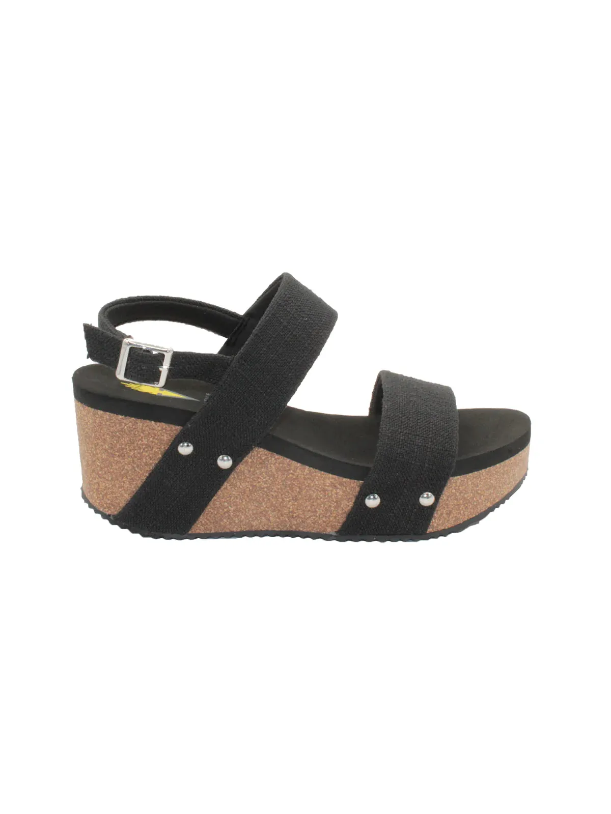Summerlove Linen Strap Wedge Sandal