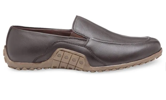 Teakwood Men Brown Solid Genuine Leather Formal Slip On