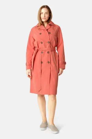 Teknisk Regnrock Trench - Spiced Coral