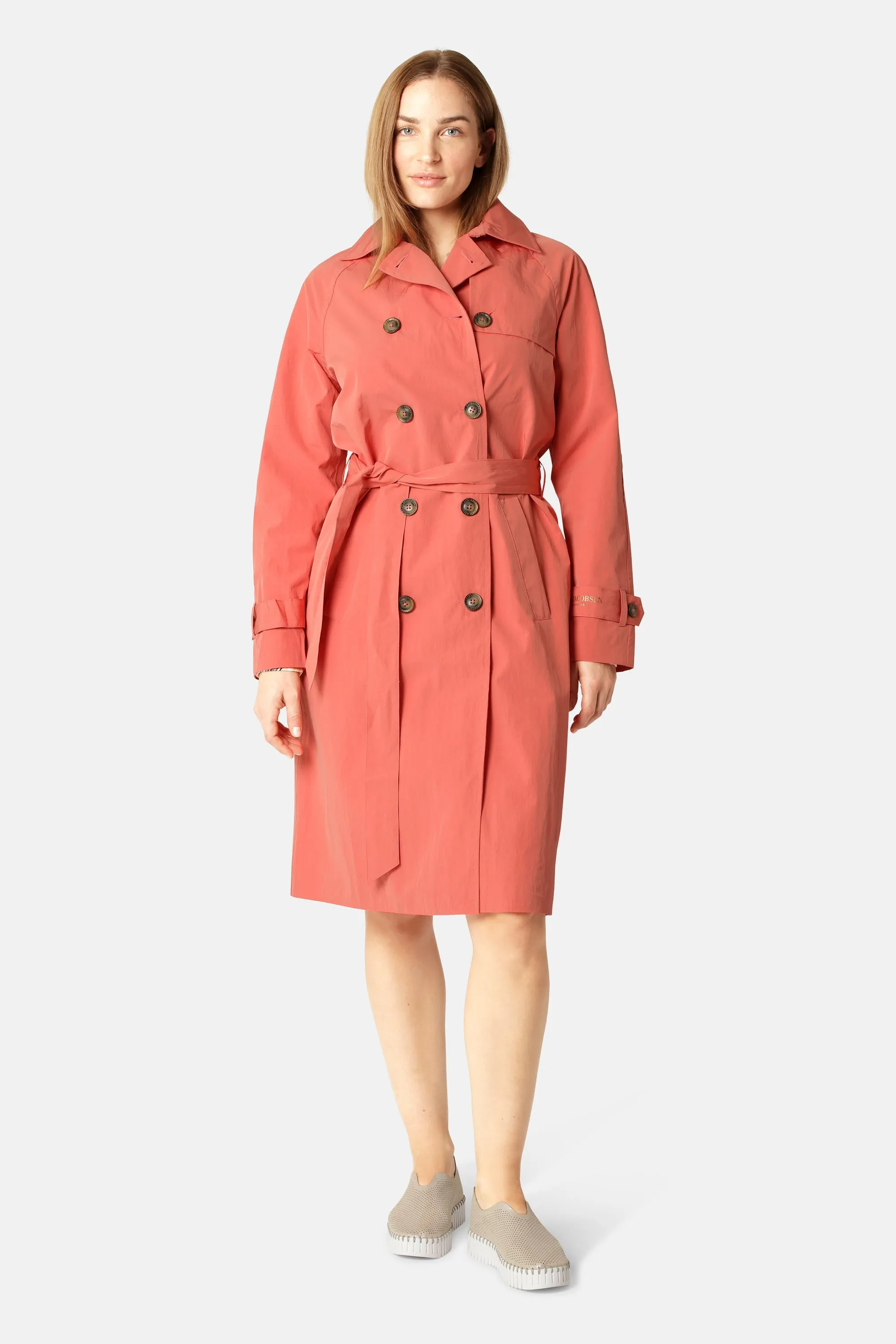 Teknisk Regnrock Trench - Spiced Coral