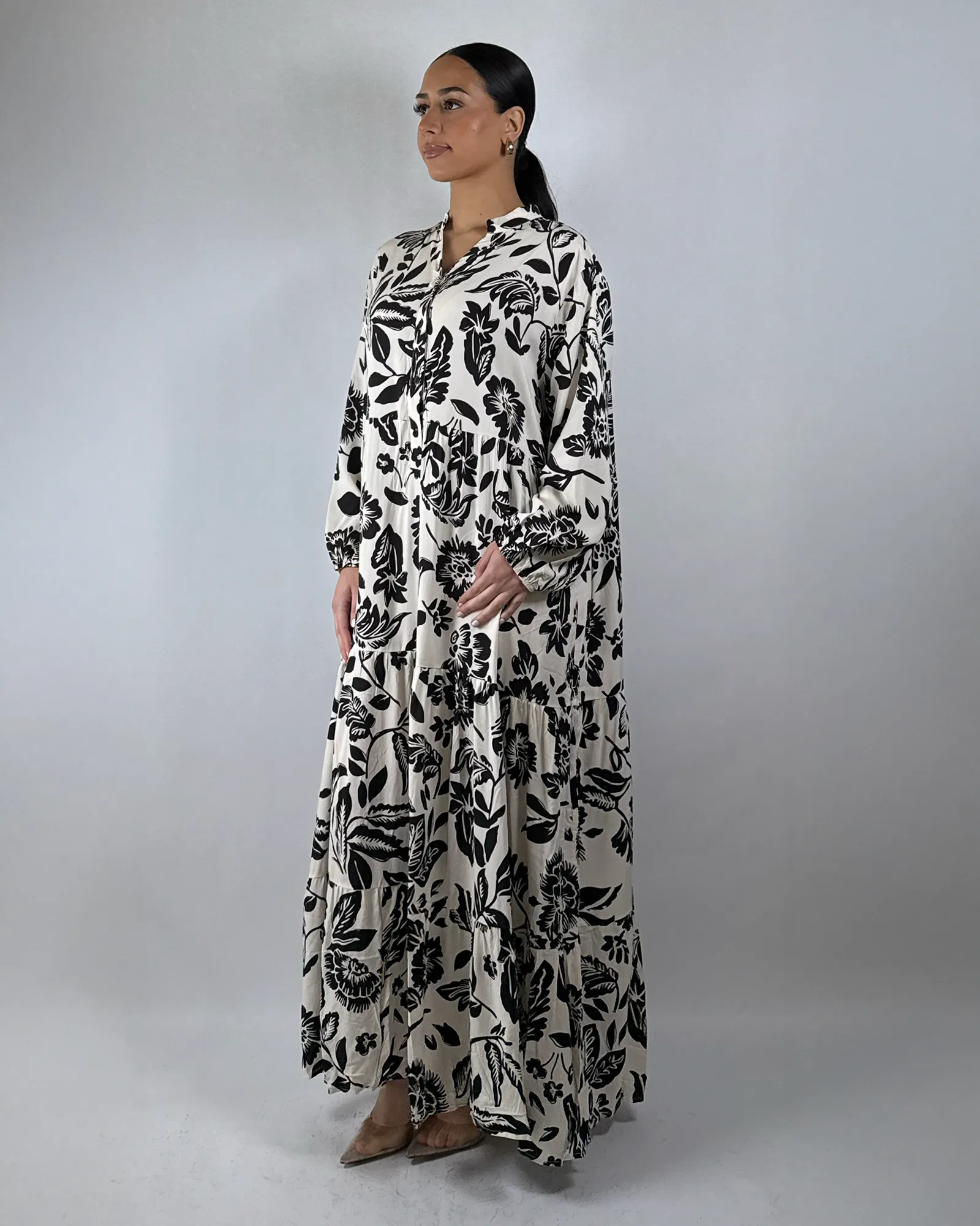 The Black Petalcrest Dress