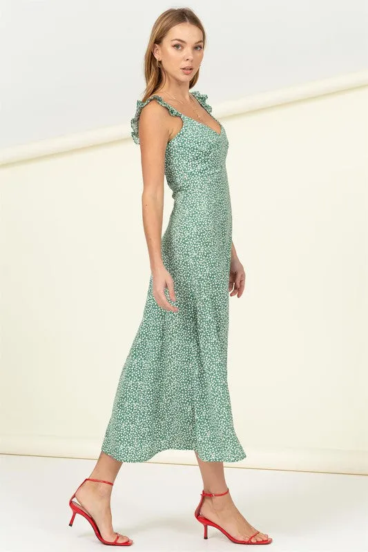 TIERED MIDI DRESS