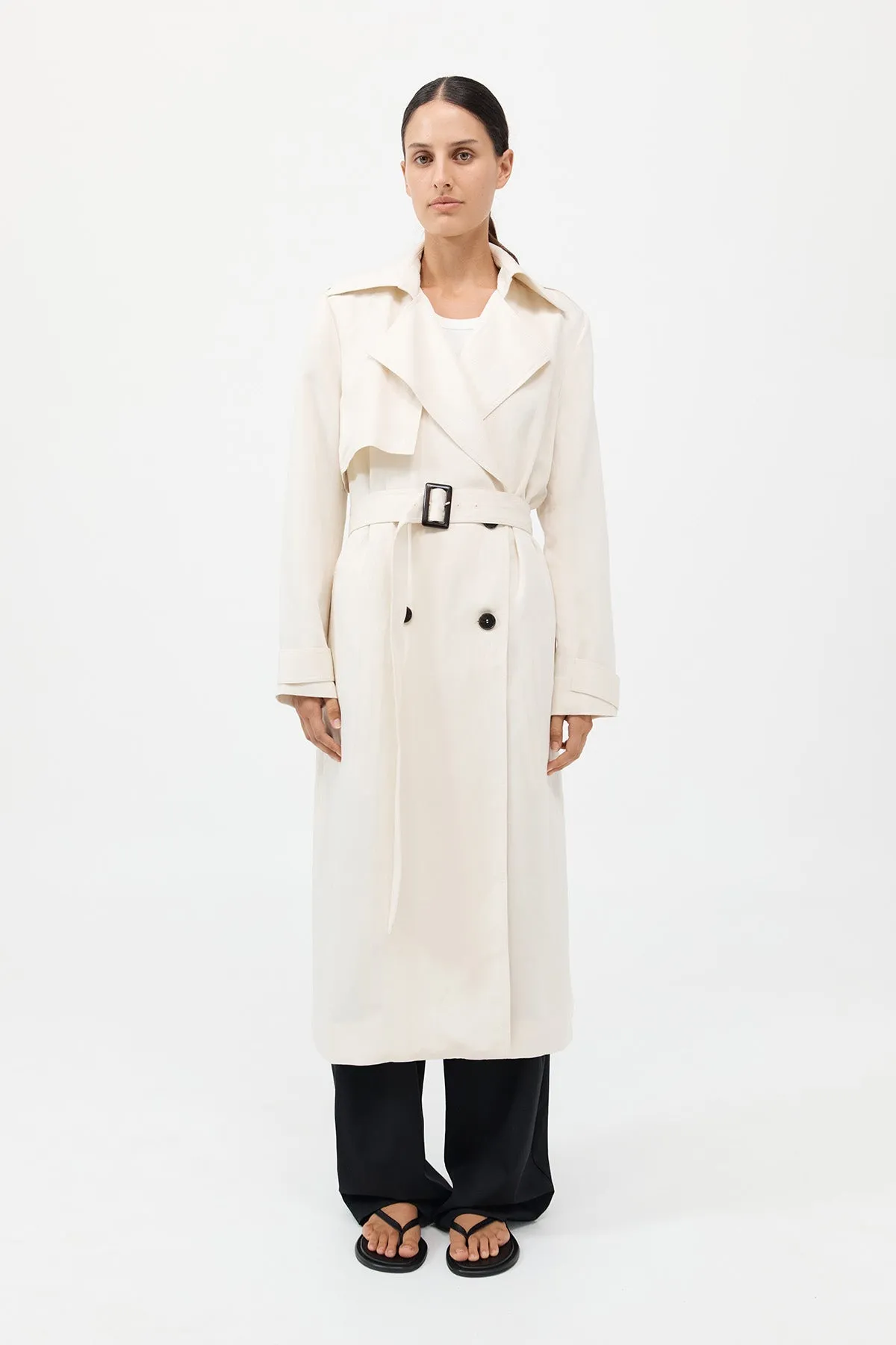 Trench-coat souple et ajusté - Tofu