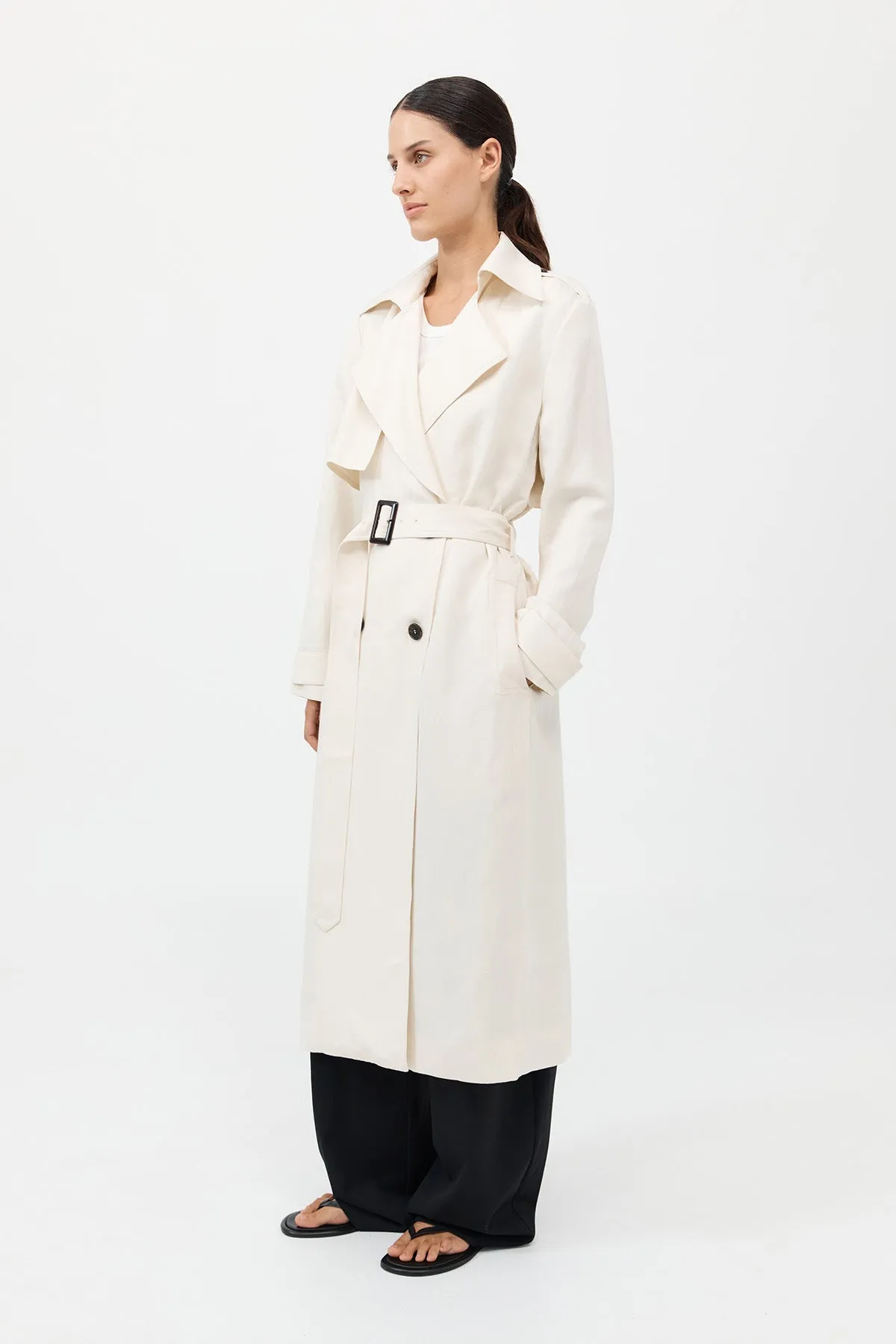 Trench-coat souple et ajusté - Tofu
