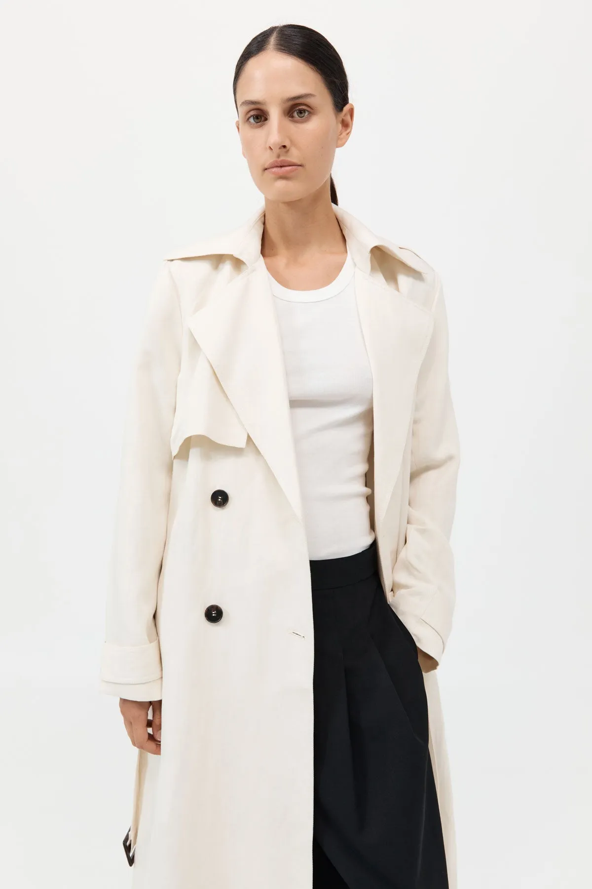 Trench-coat souple et ajusté - Tofu