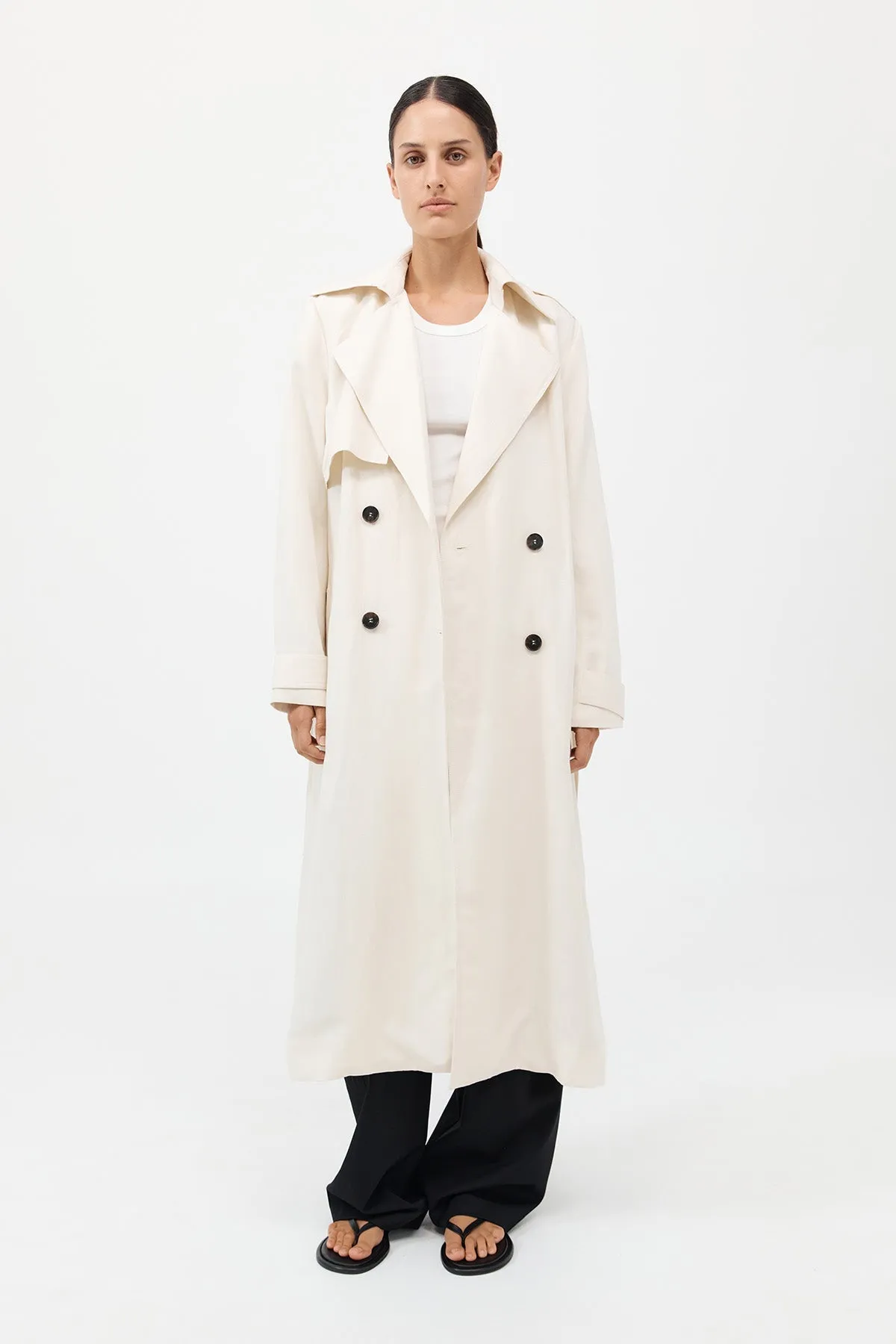 Trench-coat souple et ajusté - Tofu