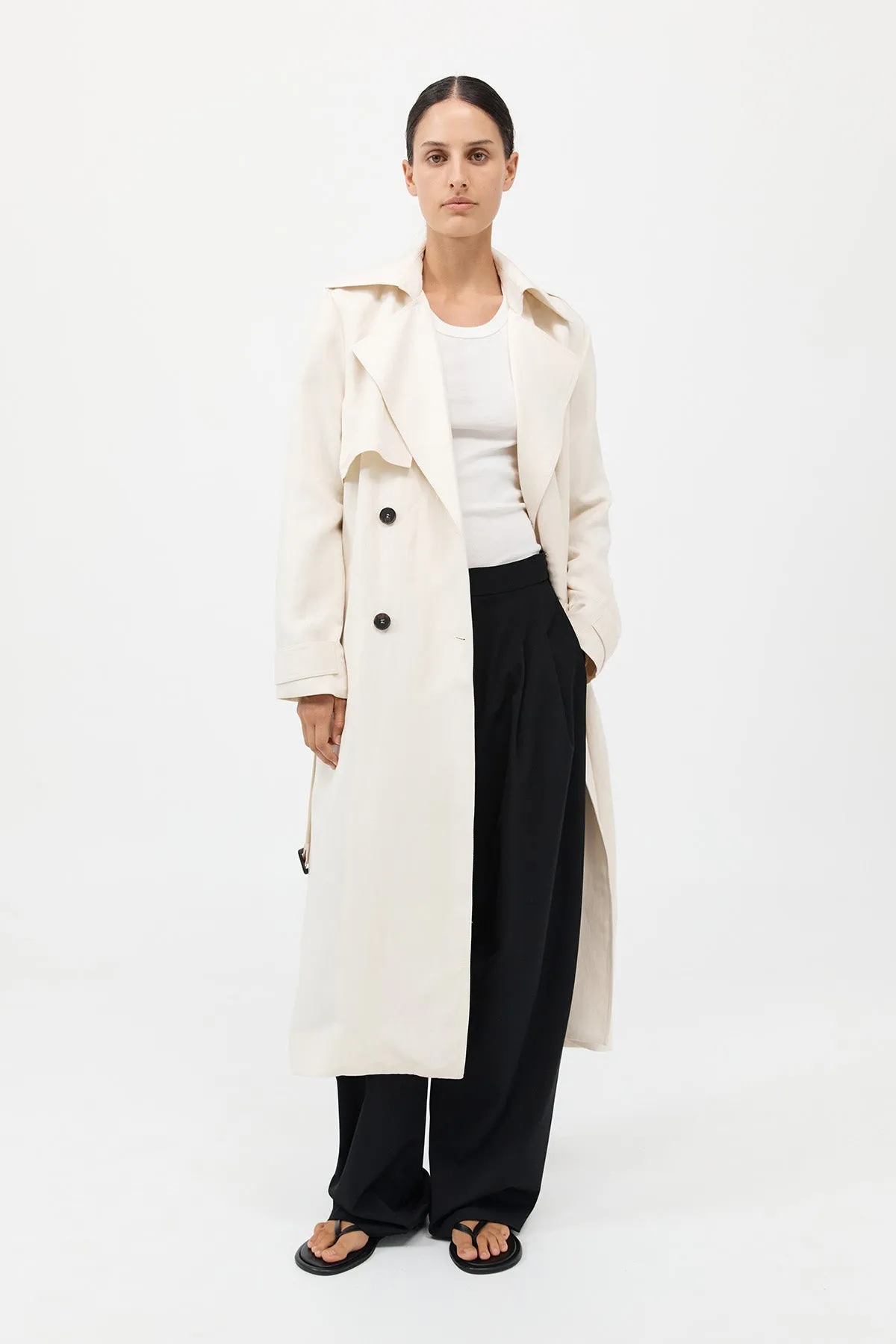Trench-coat souple et ajusté - Tofu