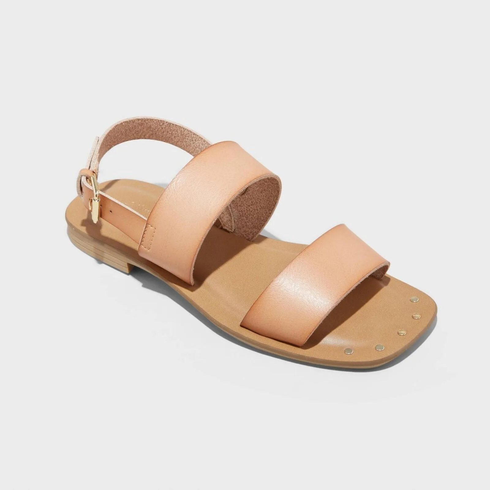 Universal Thread Women's Becca Studded Ankle Strap Sandals Tan Brown 5.5W