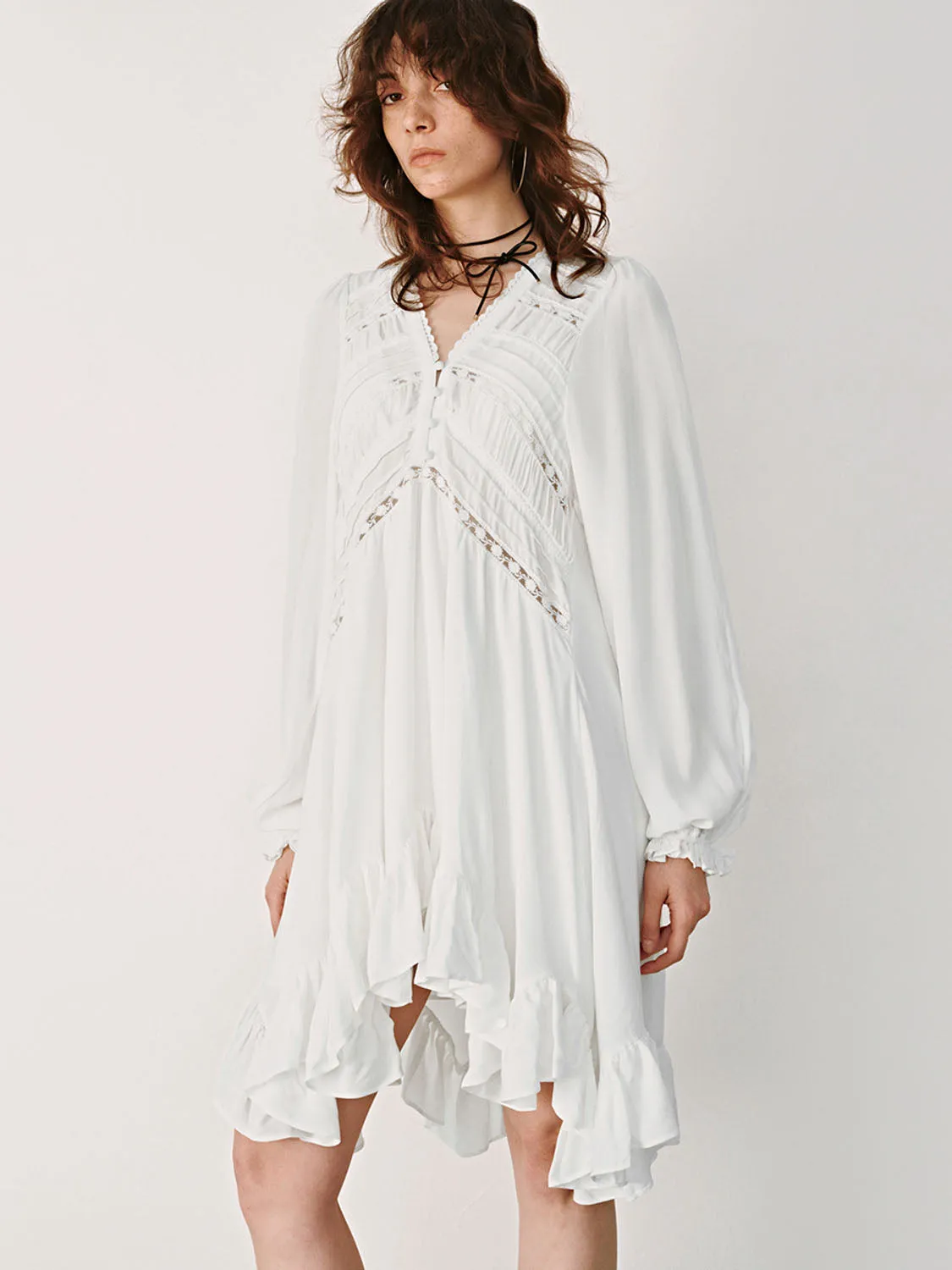 V-Neck A-Line Dresses