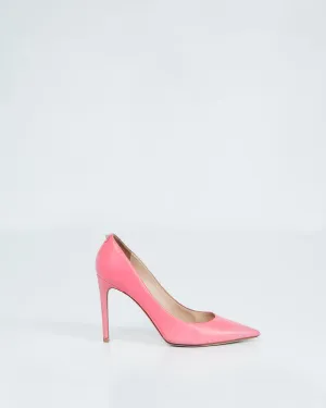 Valentino Pink Matte Calfskin Rockstud Simple Pumps - 37