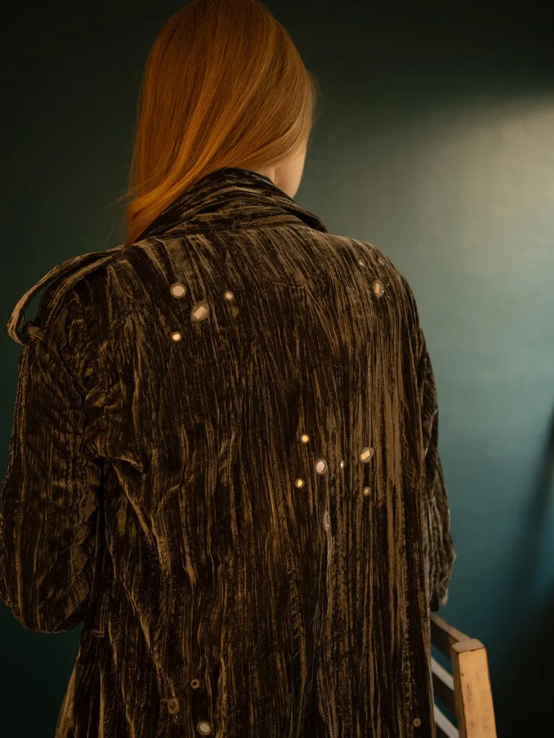 Velvet Trench Coat