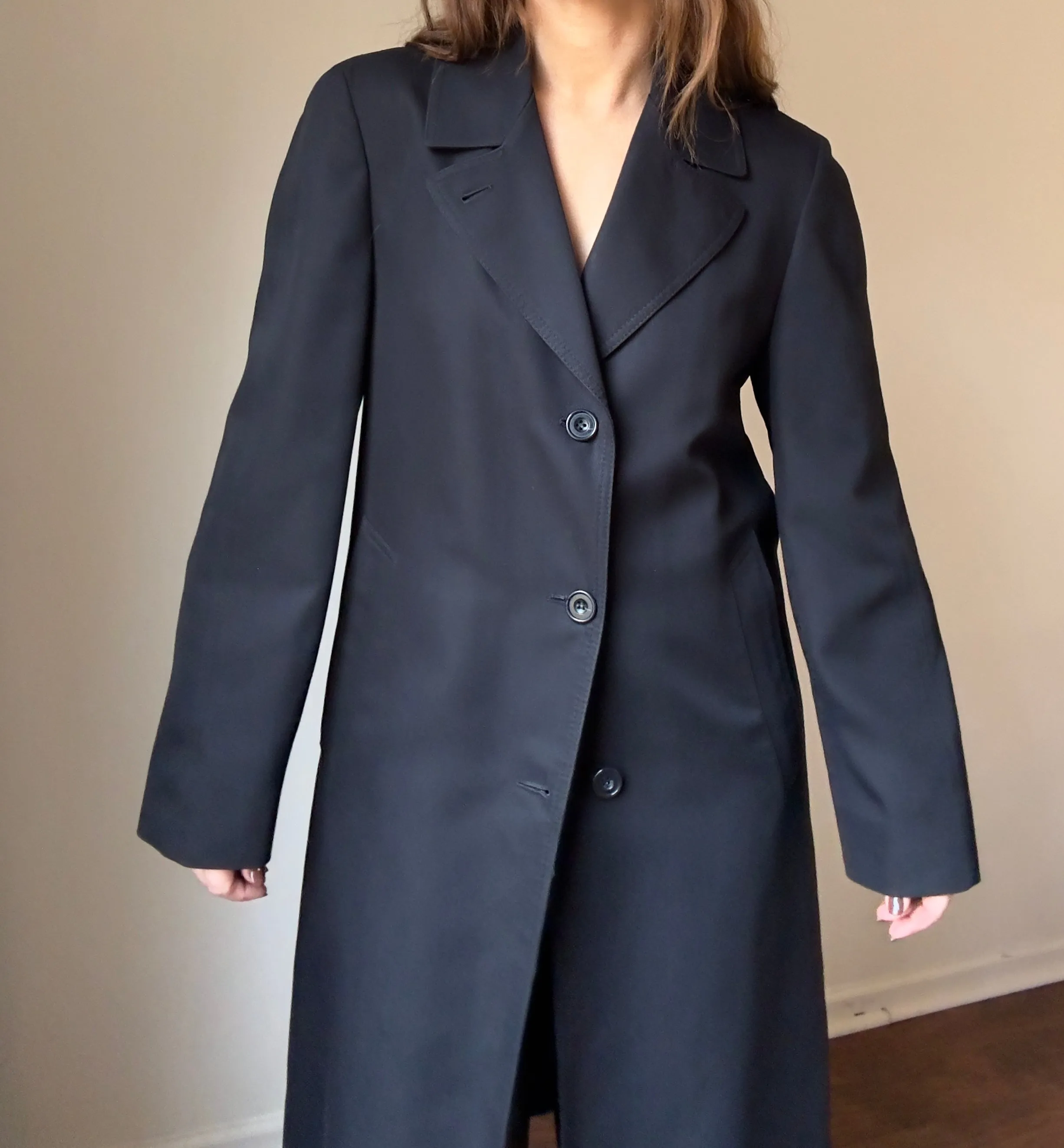 Vintage London Fog Black Trench