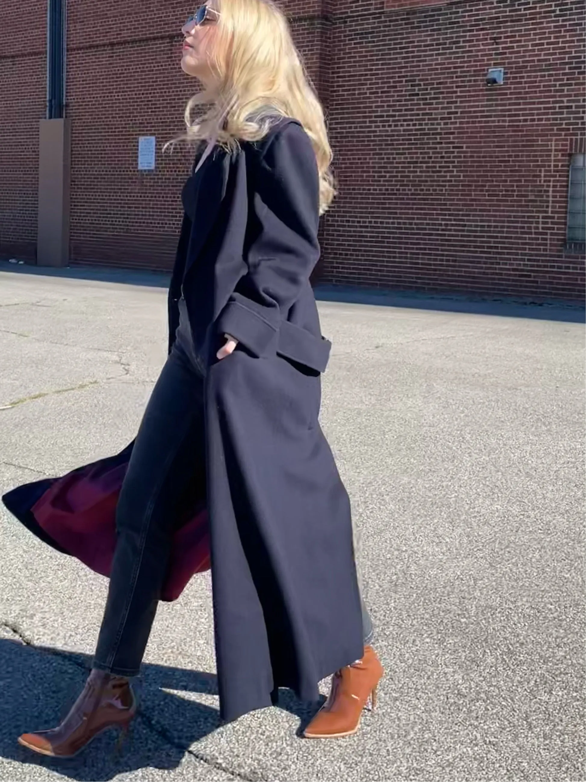 Vintage Navy Trench Coat