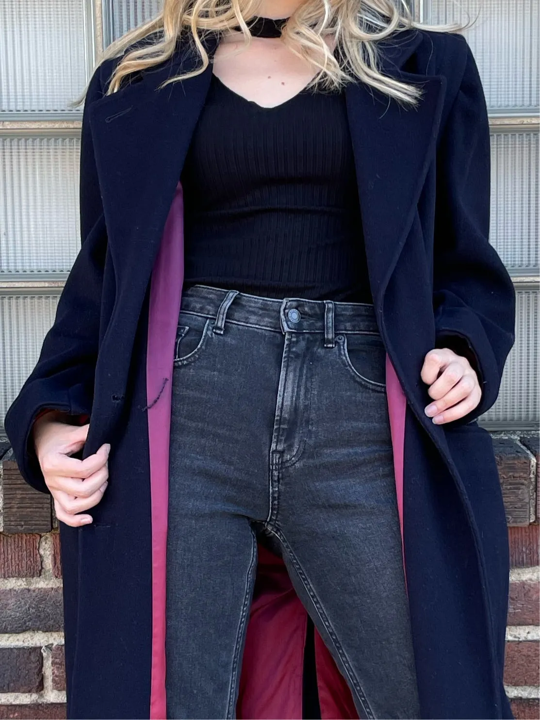 Vintage Navy Trench Coat