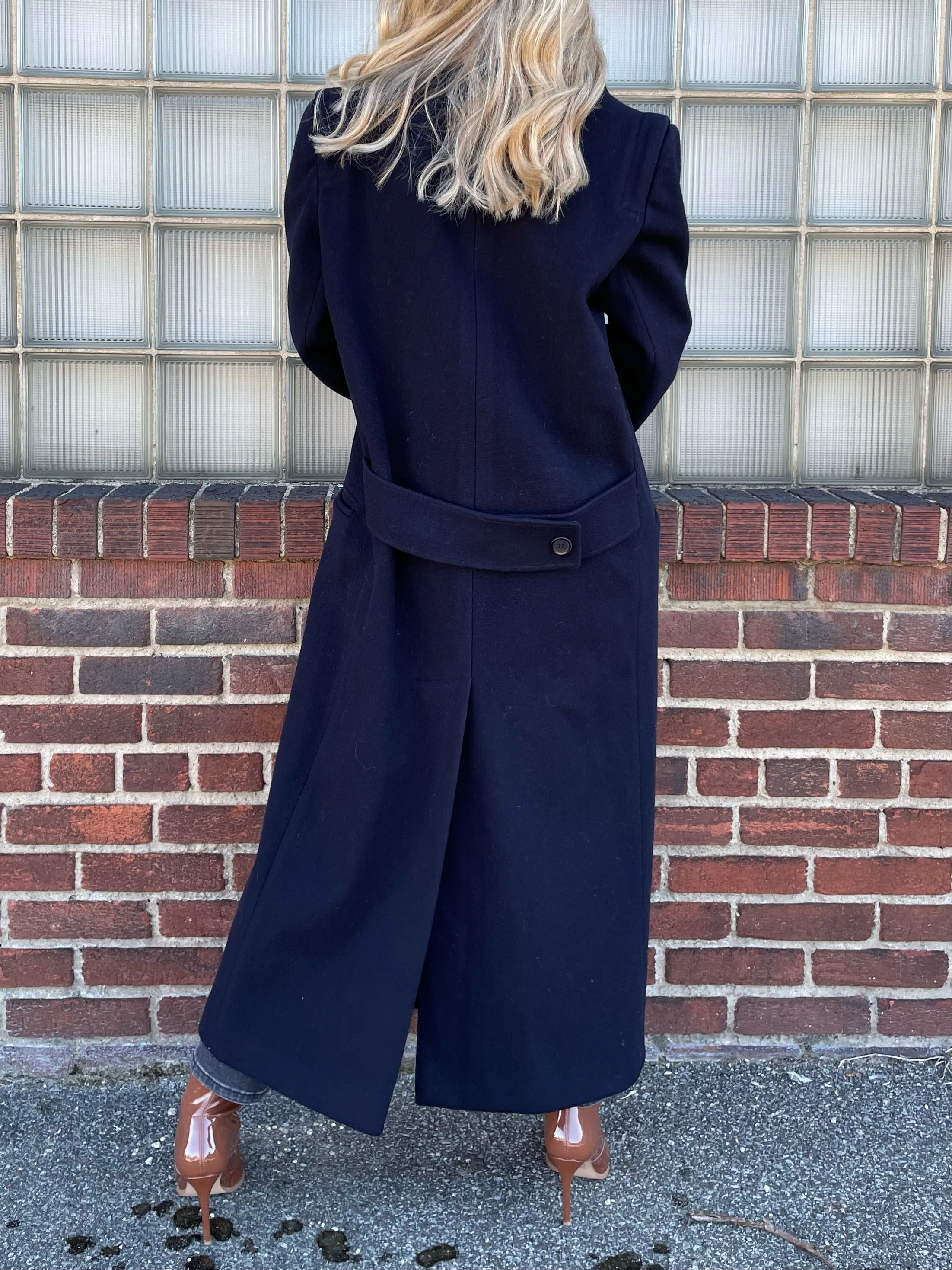Vintage Navy Trench Coat