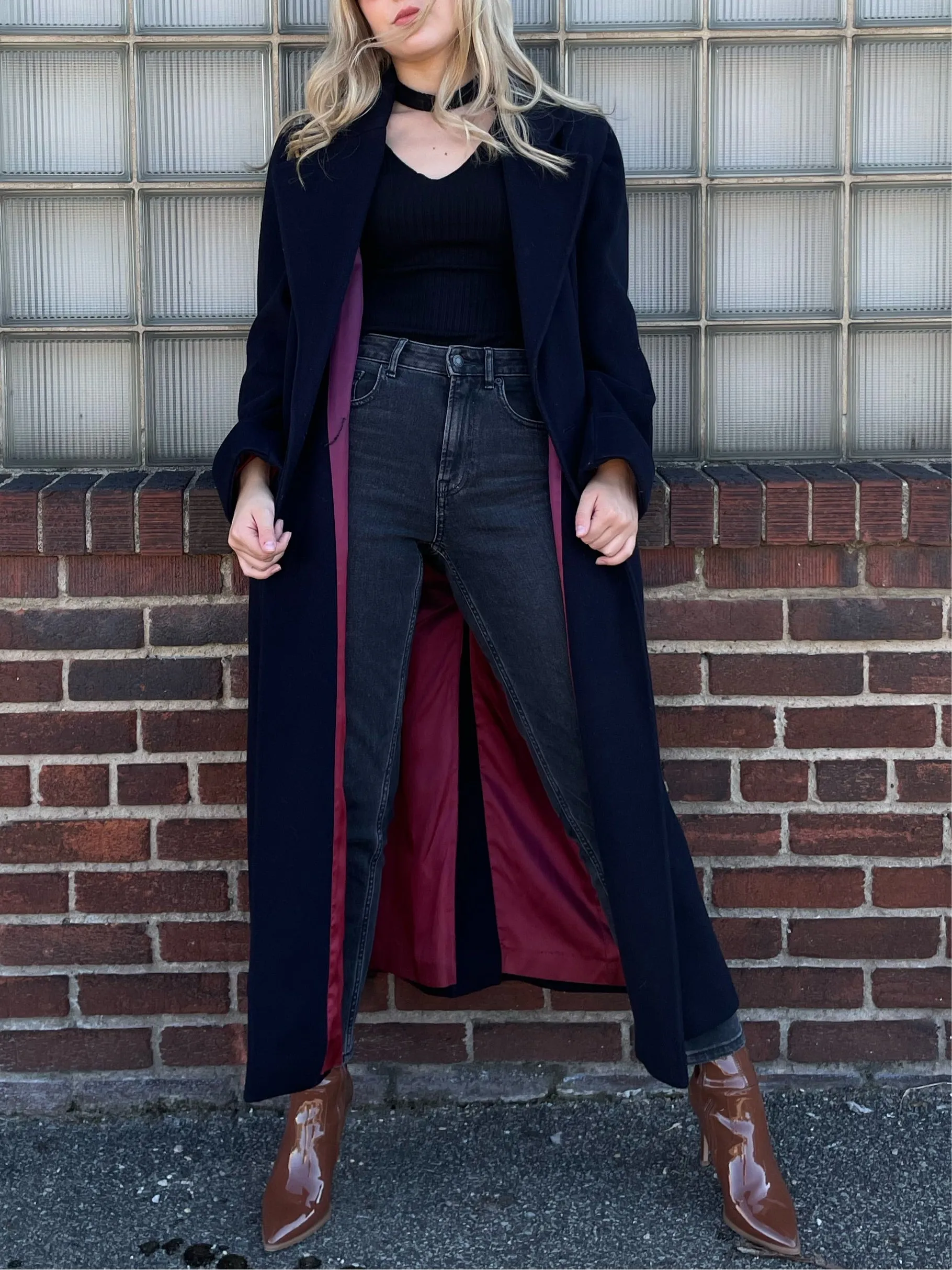 Vintage Navy Trench Coat