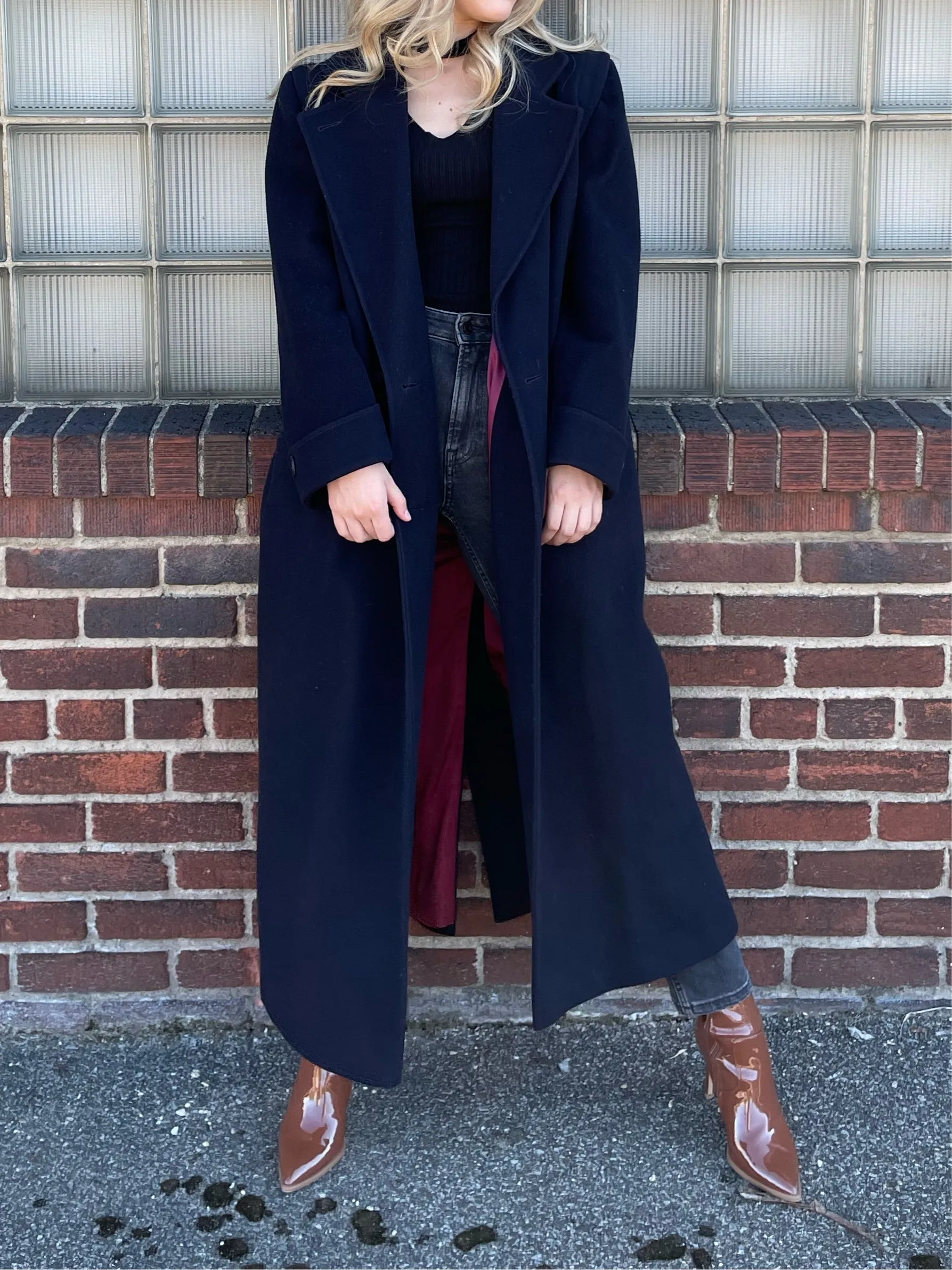 Vintage Navy Trench Coat