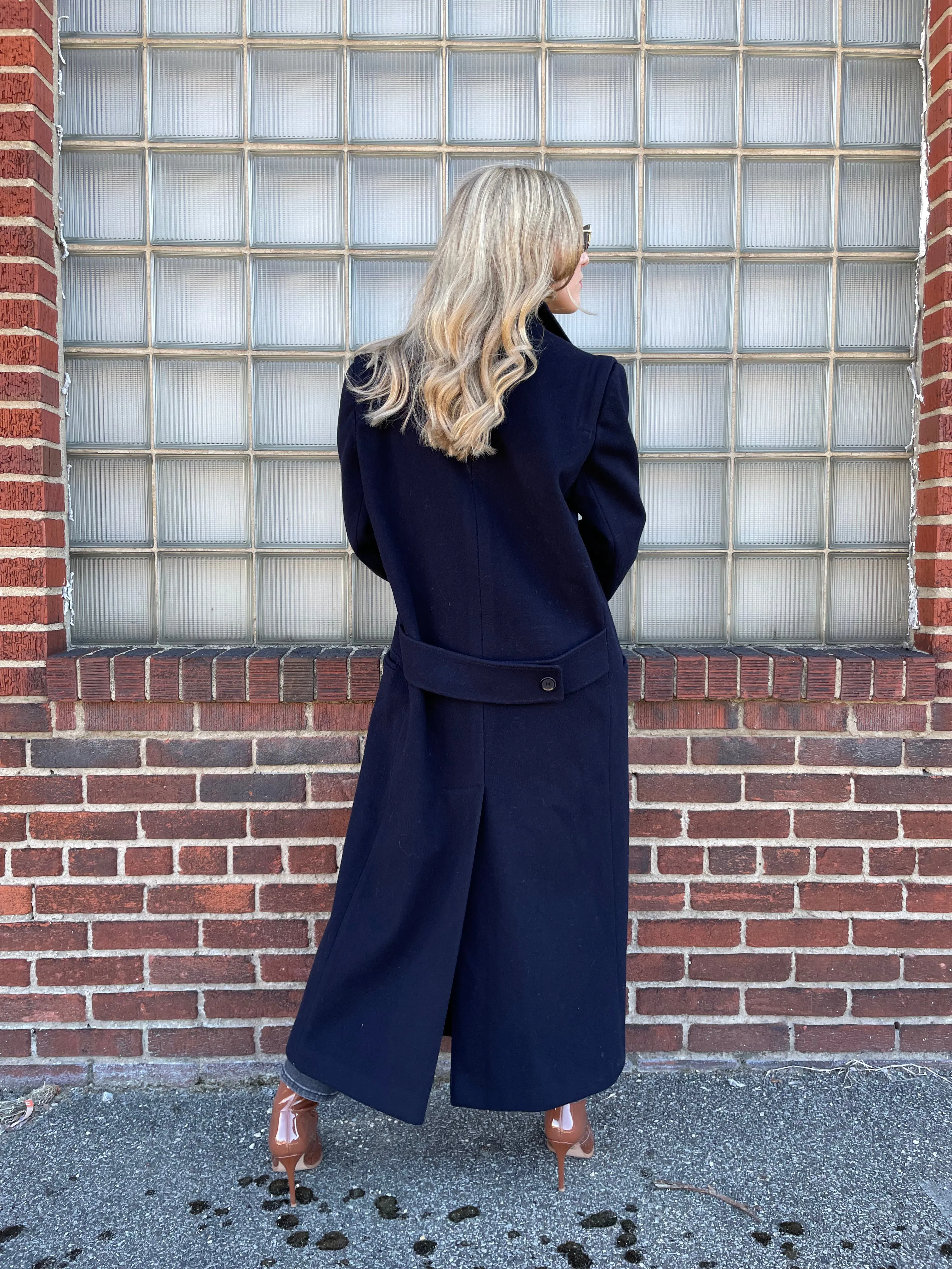 Vintage Navy Trench Coat