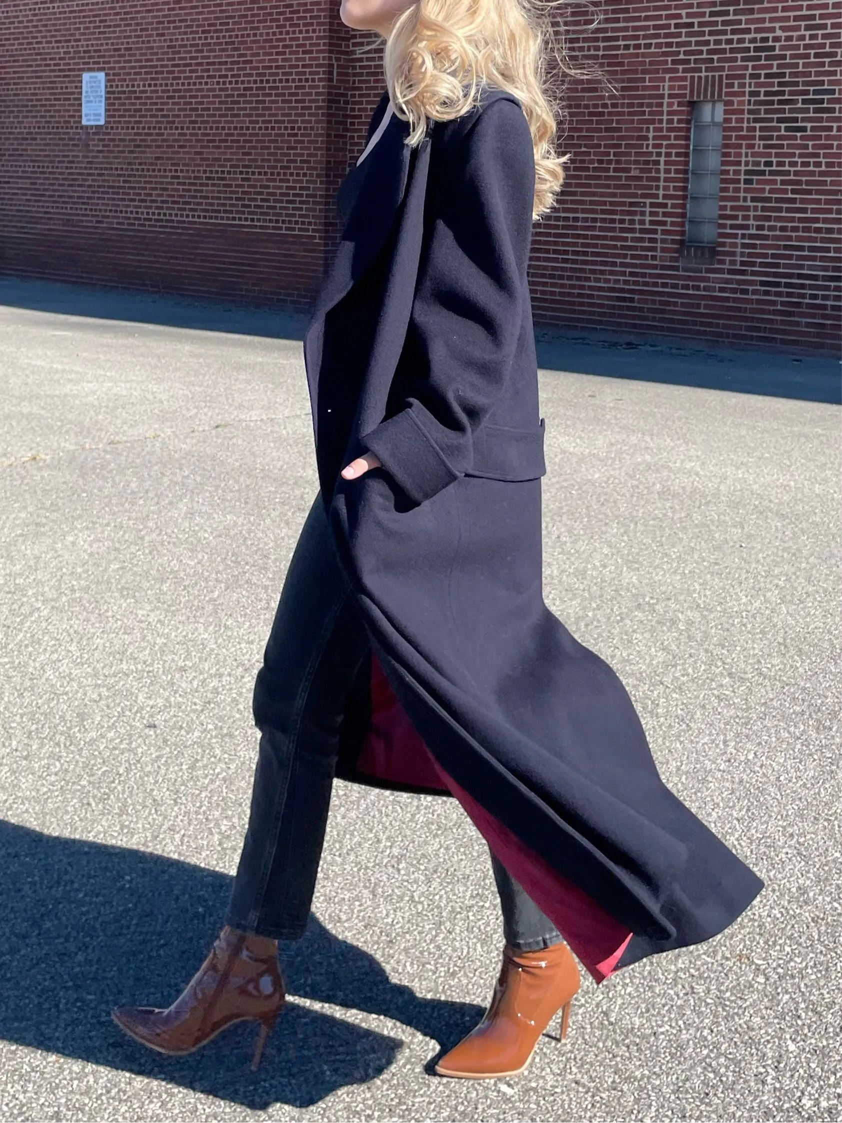 Vintage Navy Trench Coat