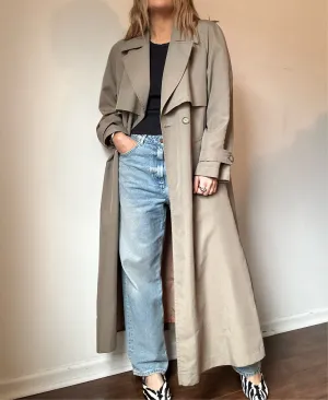 Vintage Olive Trench