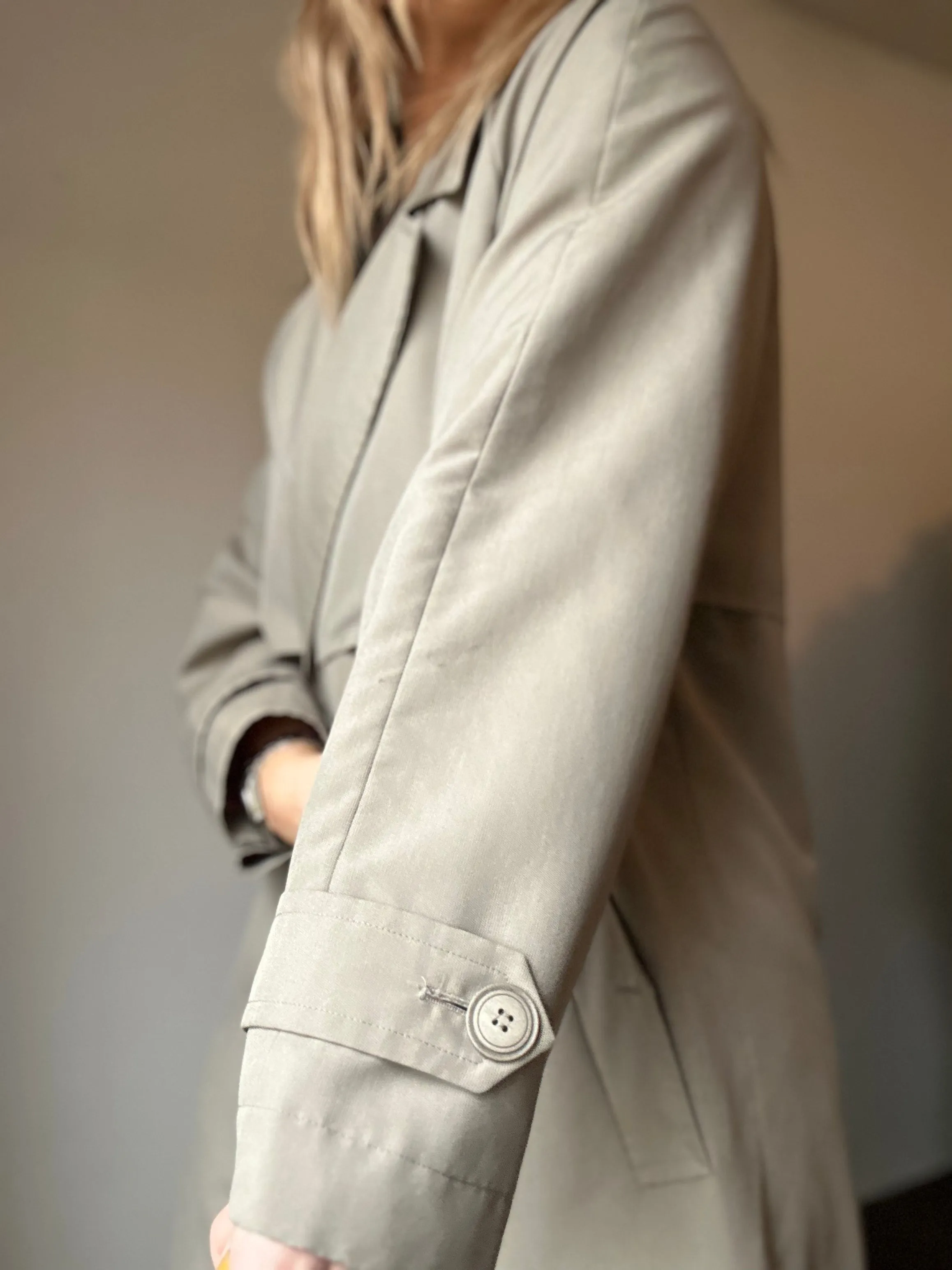 Vintage Olive Trench